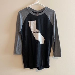 California 3/4 sleeve shirt